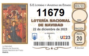 Comprar número 11679 para Lotería de Navidad 2024