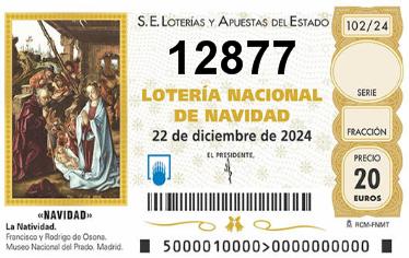 Comprar número 12877 para Lotería de Navidad 2024