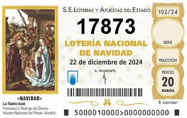 Comprar número 17873 para Lotería de Navidad 2024