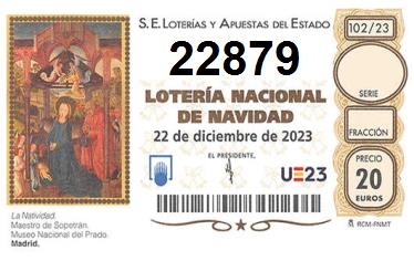 Comprar número 22879 para Lotería de Navidad 2024