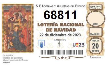 Comprar número 68811 para Lotería de Navidad 2022