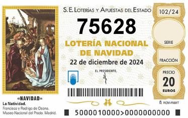 Comprar número 75628 para Lotería de Navidad 2024