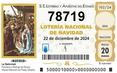 Comprar número 78719 para Lotería de Navidad 2025