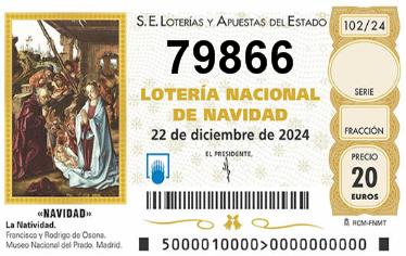Comprar número 79866 para Lotería de Navidad 2025