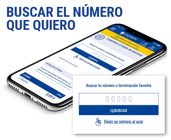 Buscar el número que quiero de Lotería de Navidad