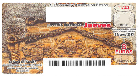 Décimo 96845 ganador de la lotería nacional del jueves 09 de febrero
