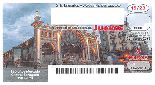 Décimo 65545 ganador de la lotería nacional del jueves 23 de febrero