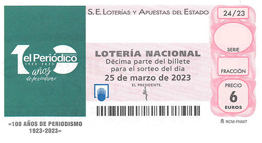 Décimo 08089 ganador de la lotería nacional del sabado 25 de marzo