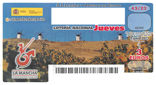 Décimo  23840 ganador de la lotería nacional del jueves  1 de junio de 2023