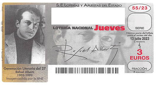 Décimo 57639 ganador de la lotería nacional del jueves 13 de julio
