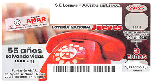Décimo 34977 ganador de la lotería nacional del jueves 10 de abril