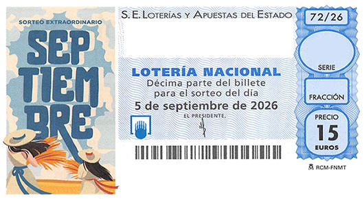 Décimo 26246 ganador de la lotería nacional del sabado 05 de septiembre