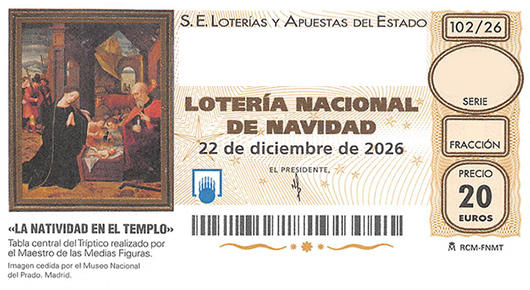 Décimo de Lotería de Navidad 2026 94722