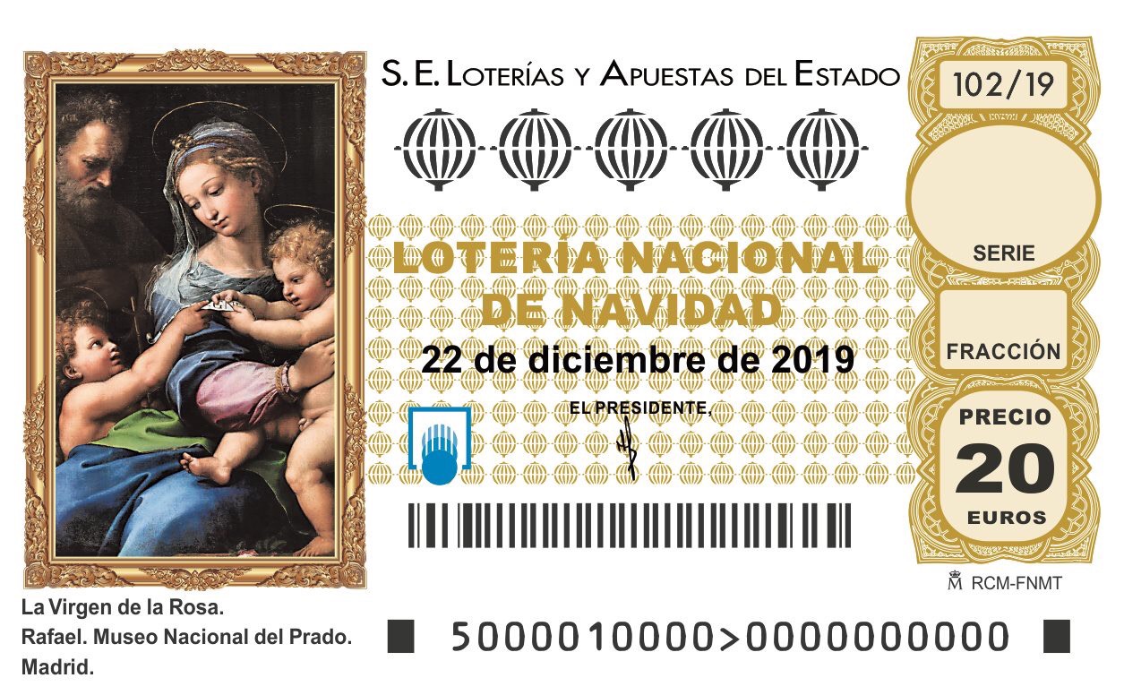 décimo lotería de navidad 2019