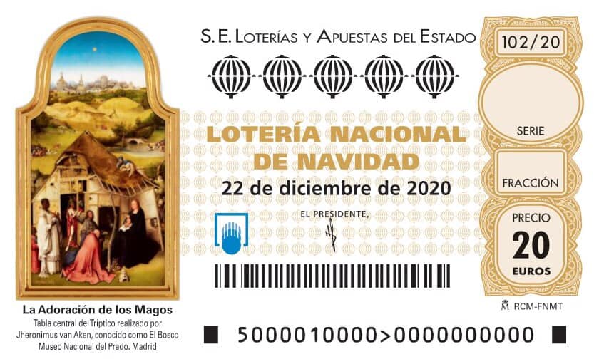 ¿Cómo es el décimo de la Lotería de Navidad 2020?