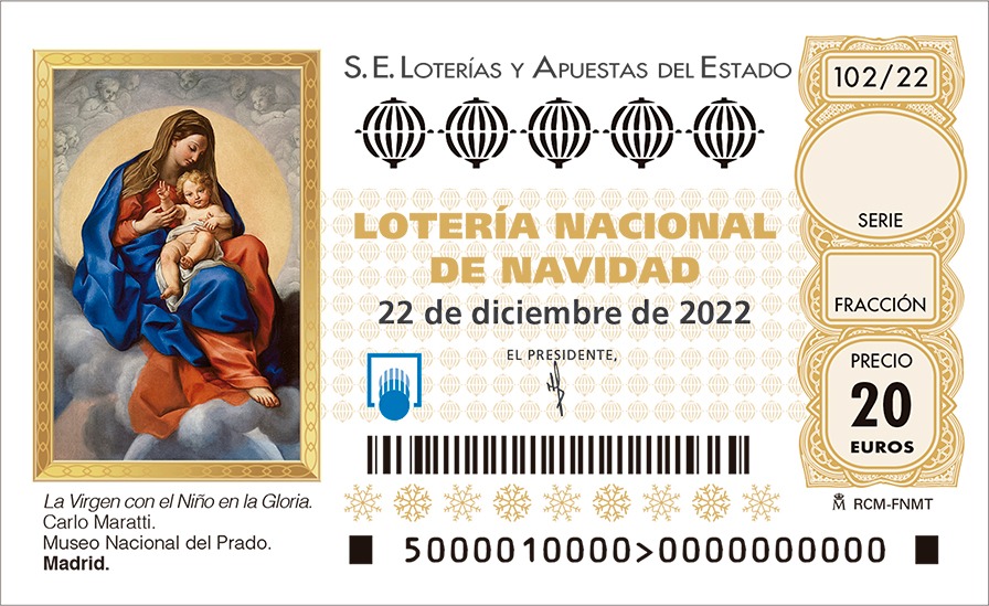 décimo lotería de navidad 2022
