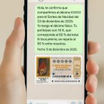 compartir décimo lotería navidad por whatsapp