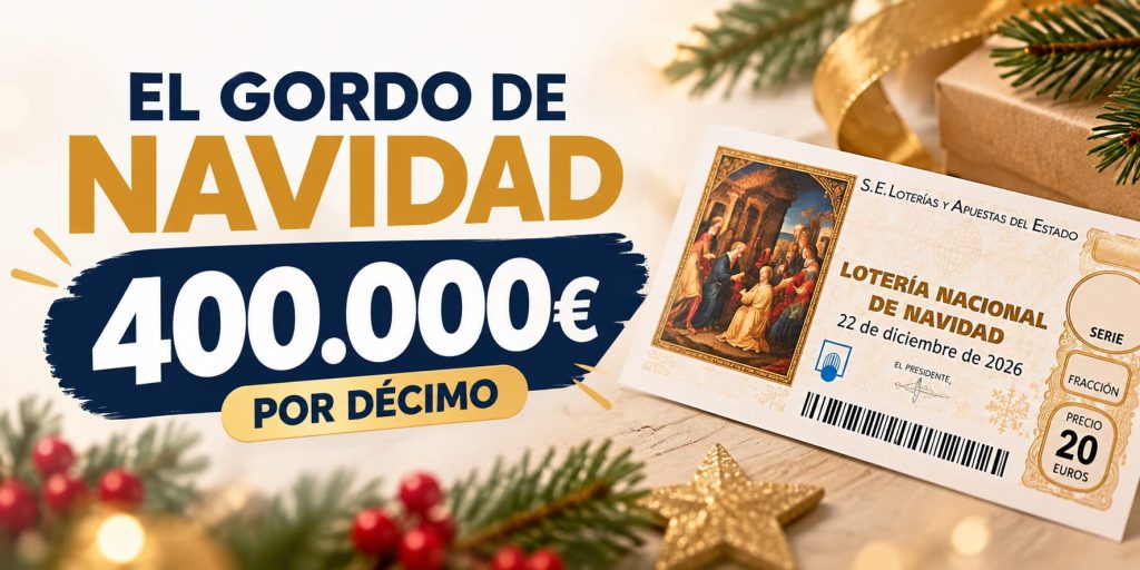 Premios de la Lotería de Navidad 2026 por décimo